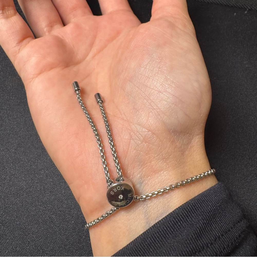 Michael Kors Silver Bangle Bracelet - Picture 2 of 4